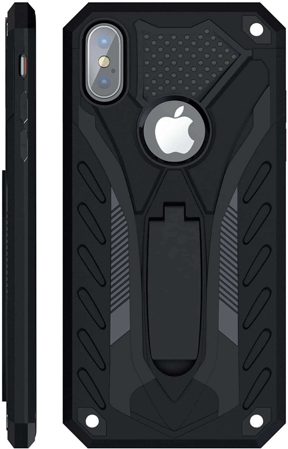 iPhone Xs Max Hard Case with Kickstand Black