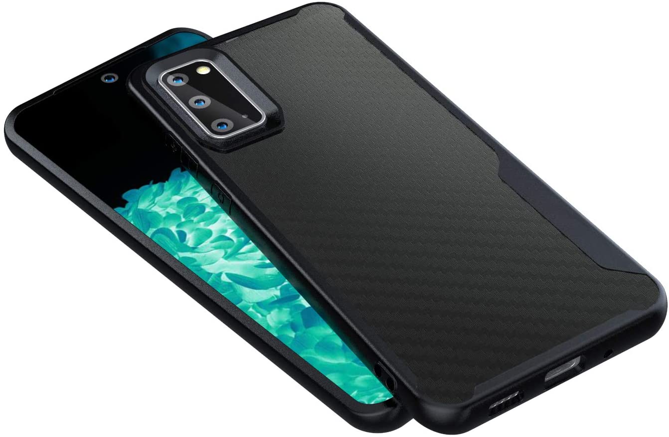 Samsung Galaxy S20 Kitoo Carbon Fiber Pattern Case Black
