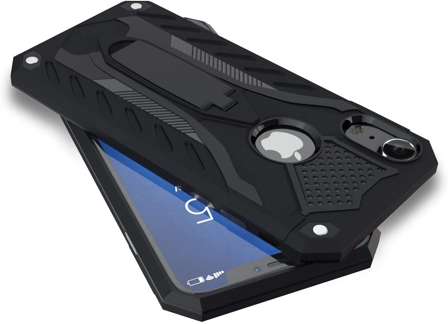 iPhone Xr Hard Case with Kickstand Black