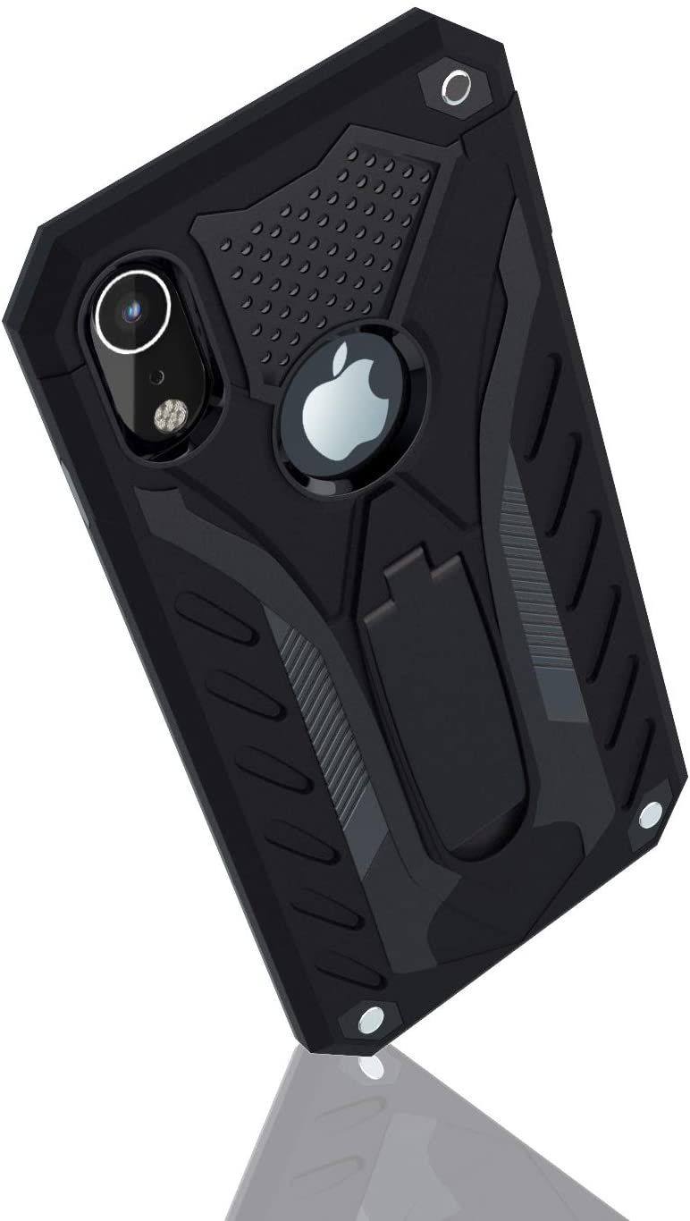 iPhone Xr Hard Case with Kickstand Black