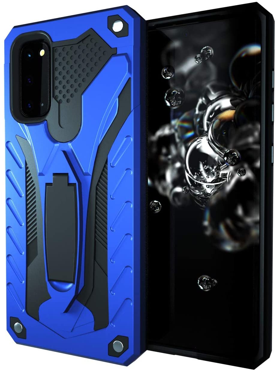 Samsung Galaxy S20 Hard Case with Kickstand Blue