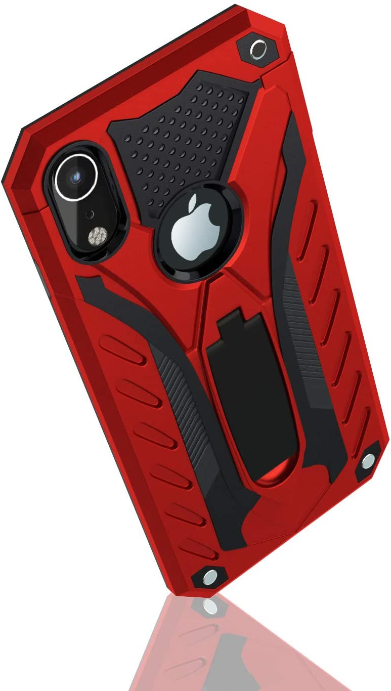 iPhone Xr Hard Case with Kickstand Red