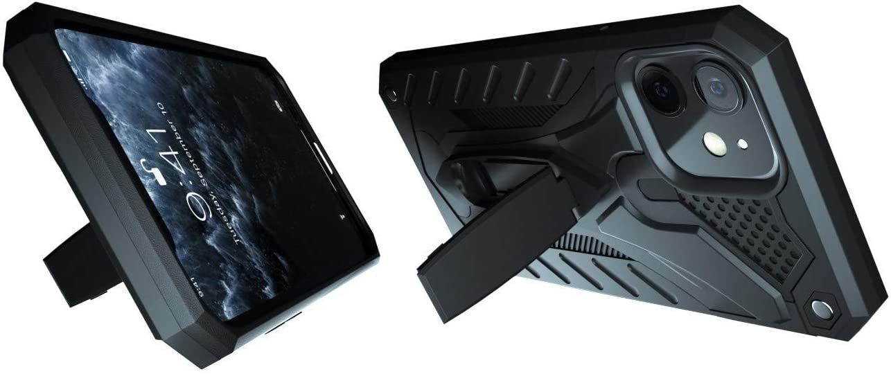 iPhone 12 mini Hard Case with Kickstand Black