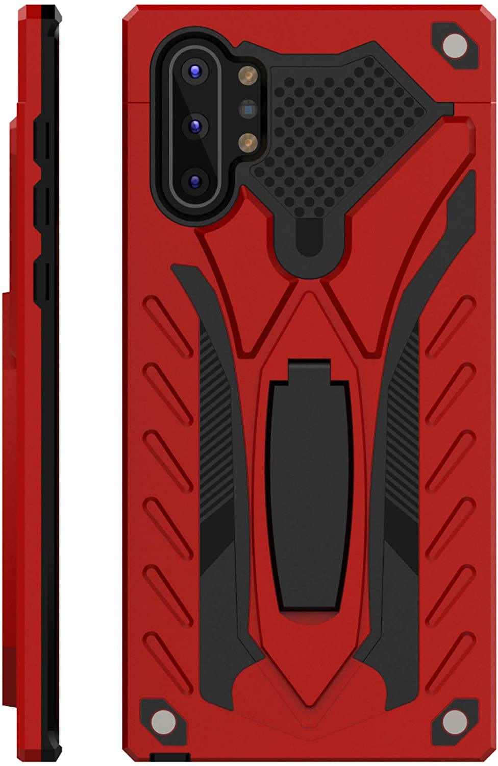 Samsung Galaxy Note 10+ Hard Case with Kickstand Red