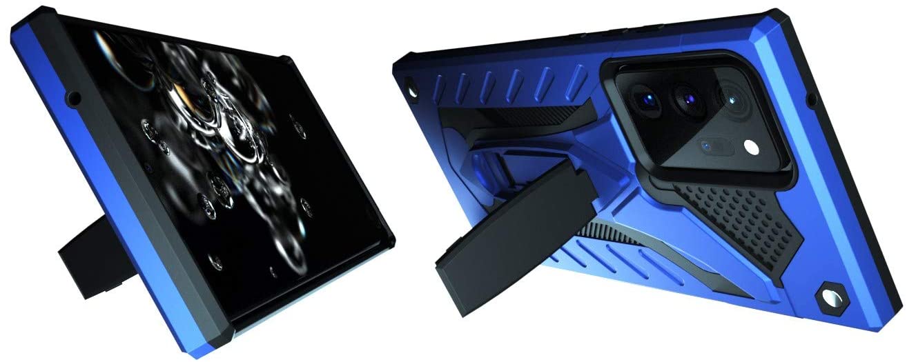 Samsung Galaxy Note 20 Ultra Hard Case with Kickstand Blue