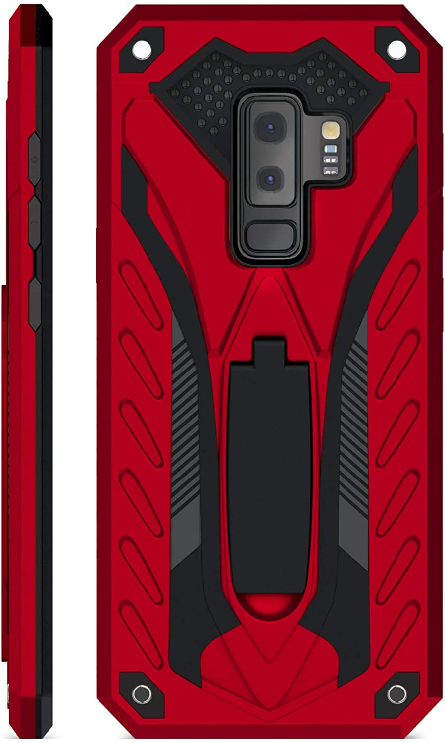 Samsung Galaxy S9+ Hard Case with Kickstand Red