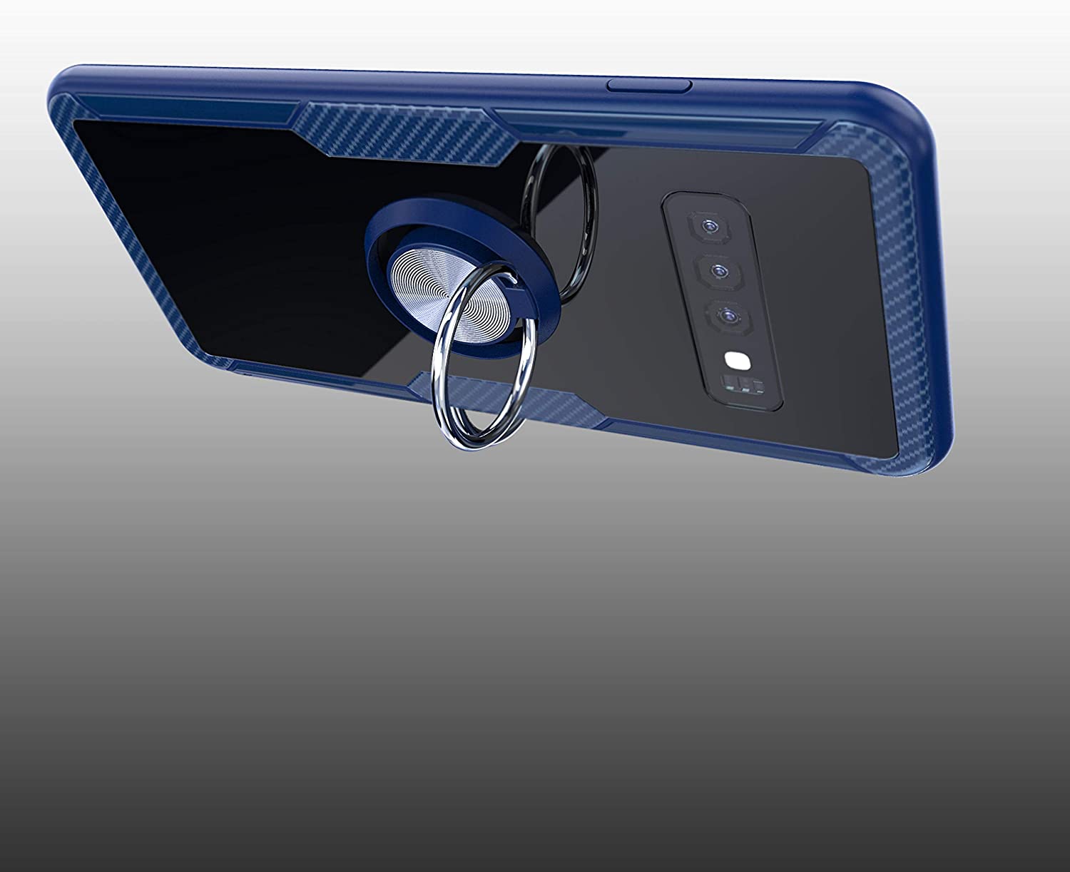 Samsung Galaxy S10 Case with Ring Holder Blue