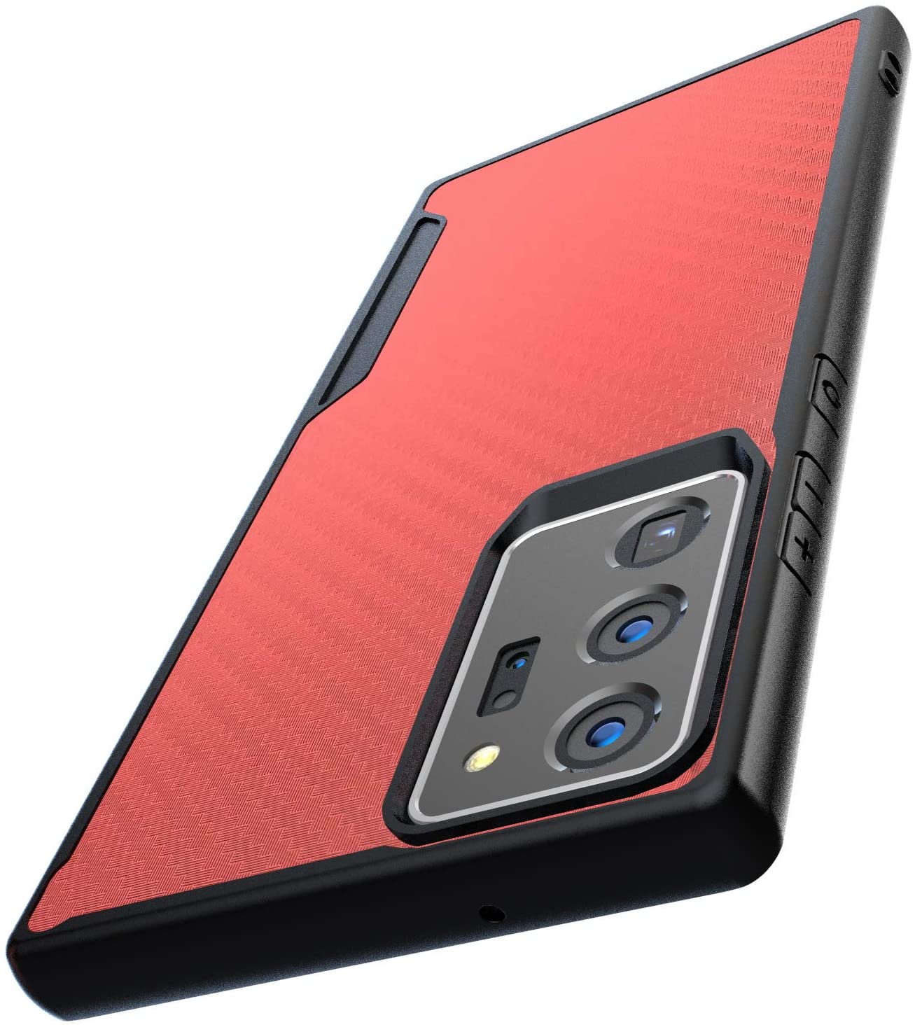 Samsung Galaxy Note 20 Ultra Kitoo Carbon Fiber Pattern Case Red