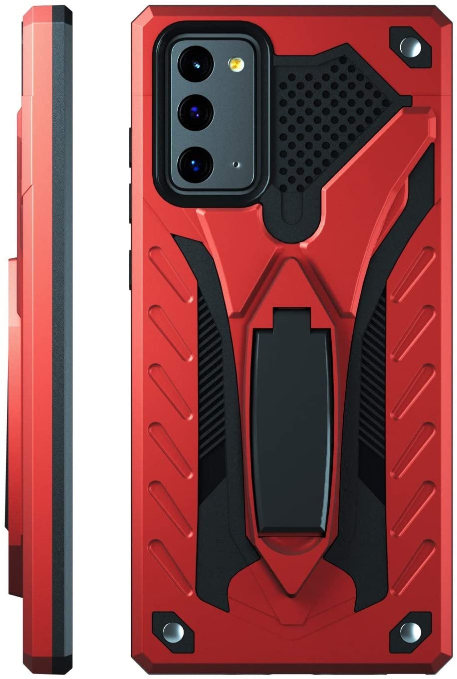 Samsung Galaxy Note 20 Hard Case with Kickstand Red
