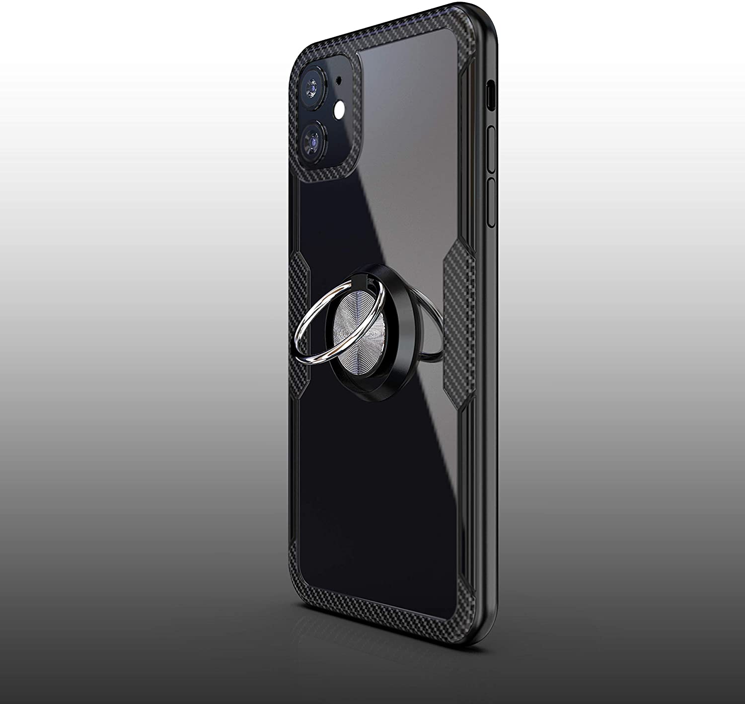 iPhone 11 Case with Ring Holder Black