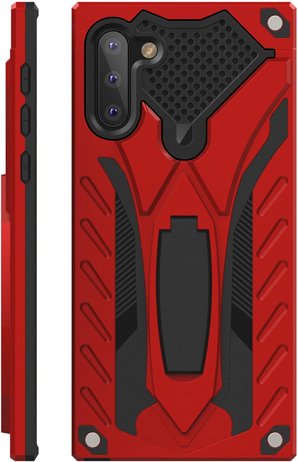 Samsung Galaxy Note 10 Hard Case with Kickstand Red
