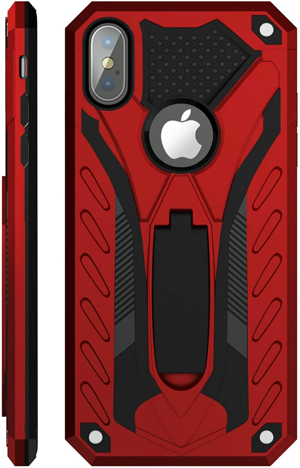 iPhone X / iPhone Xs Hard Case with Kickstand Red