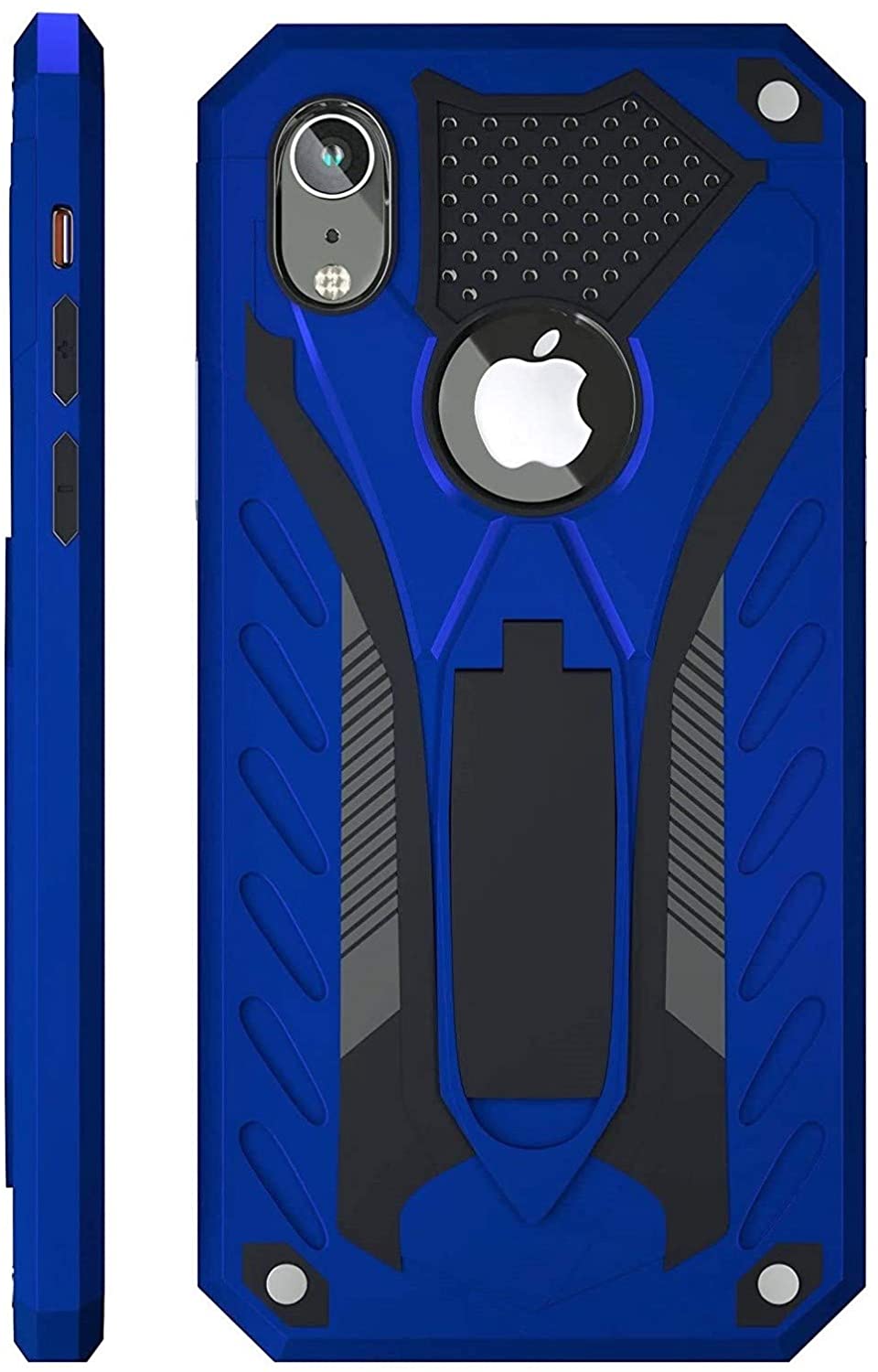 iPhone Xr Hard Case with Kickstand Blue