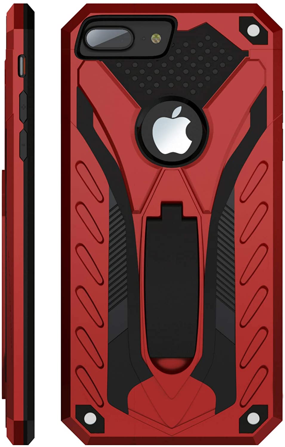 iPhone 7 Plus / iPhone 8 Plus Hard Case with Kickstand Red