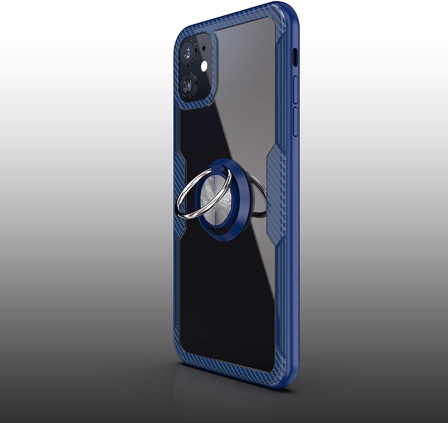 iPhone 11 Case with Ring Holder Blue