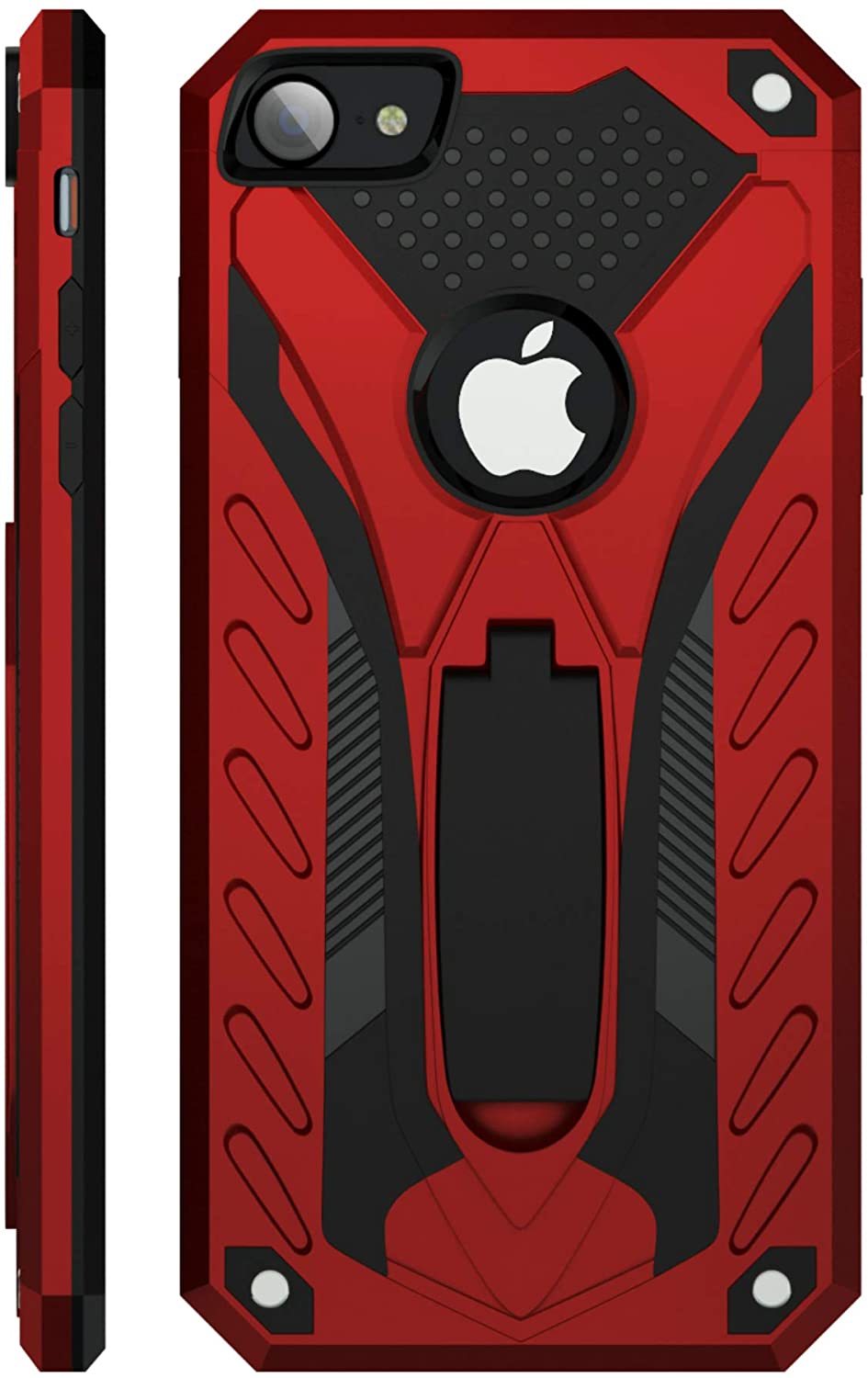 iPhone 7 / iPhone 8 Hard Case with Kickstand Red