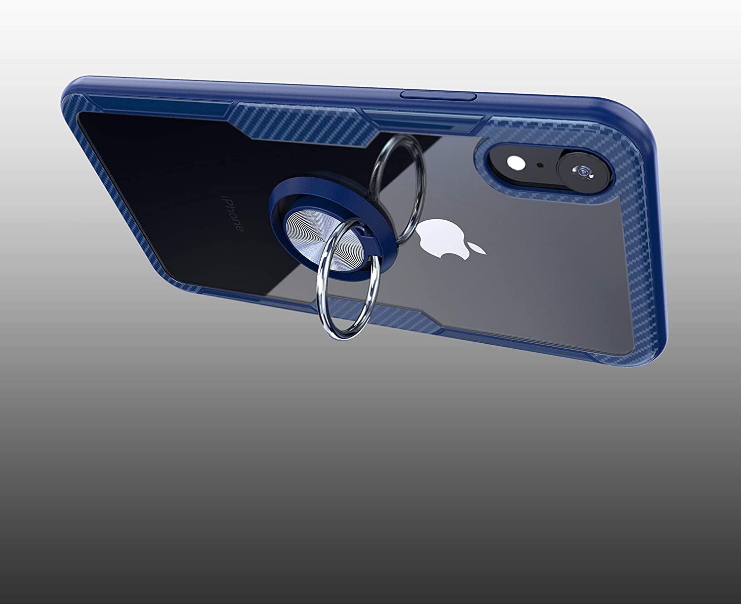 iPhone Xr Case with Ring Holder Blue