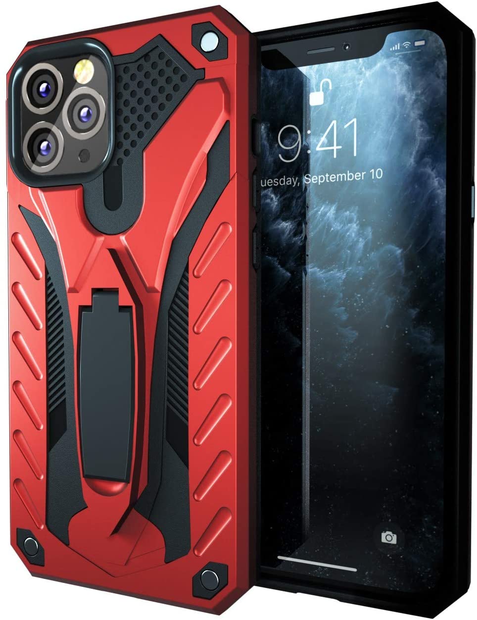 iPhone 11 Pro Hard Case with Kickstand Red