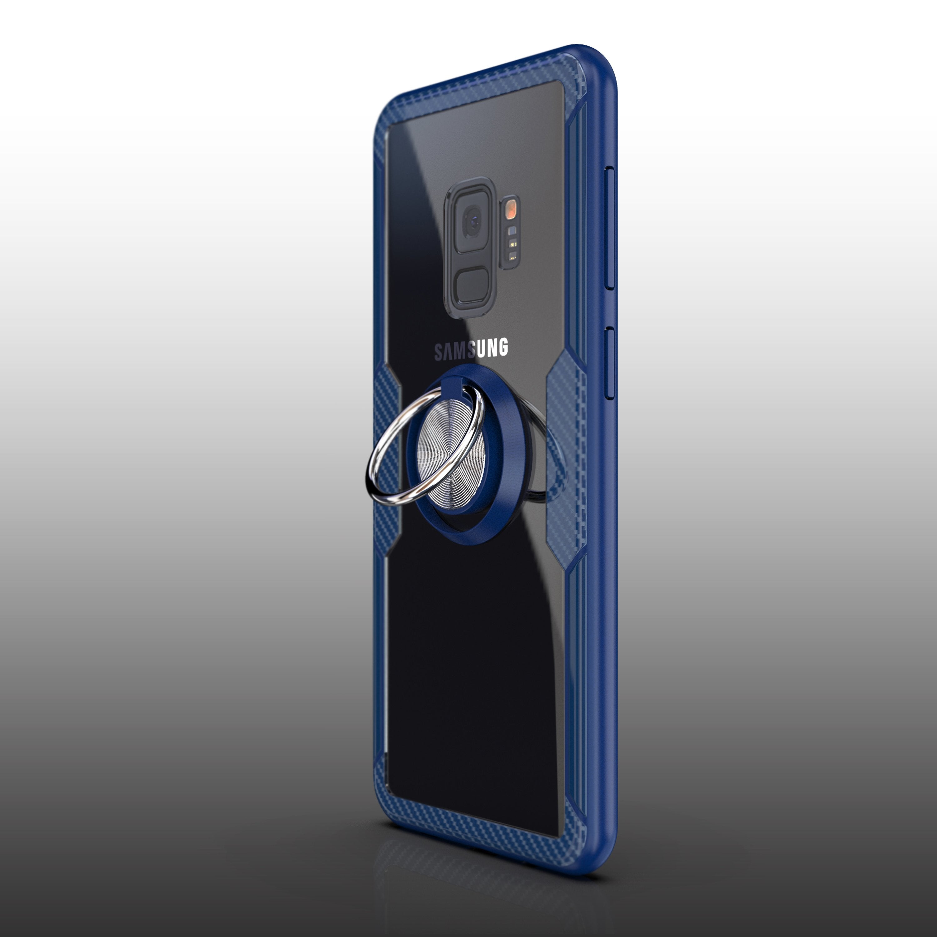 Samsung Galaxy S9 Case with Ring Holder Blue