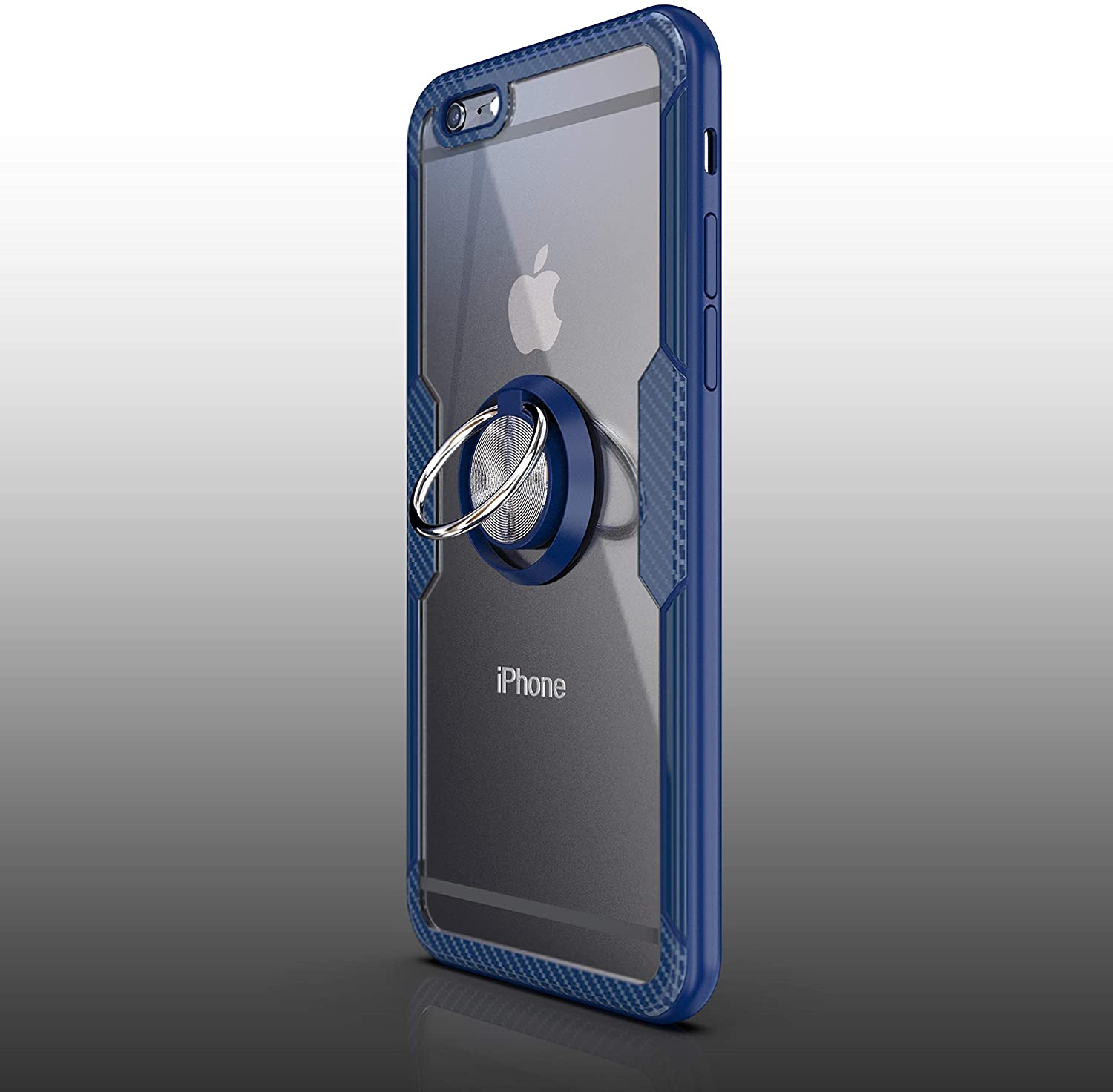 iPhone 6 Plus / iPhone 6s Plus Case with Ring Holder Blue