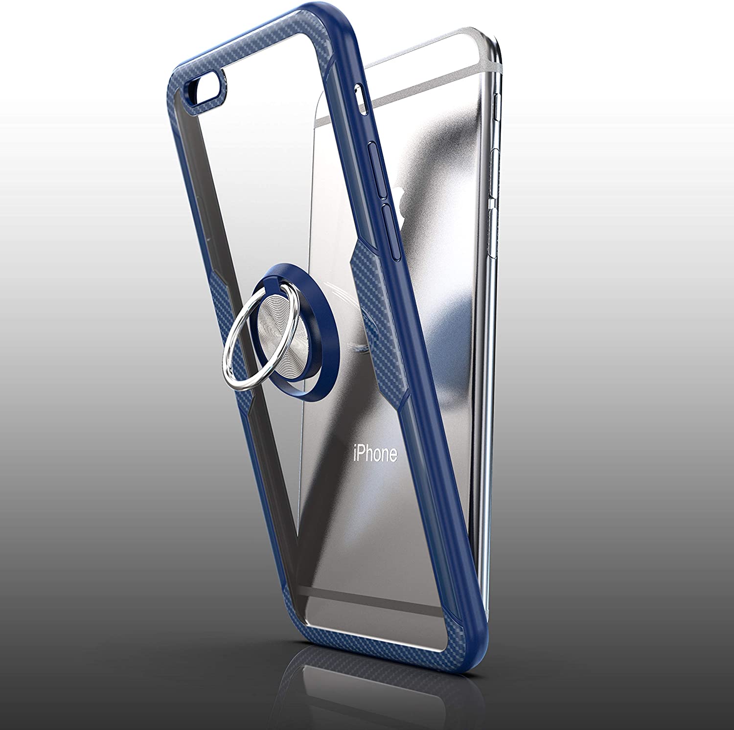 iPhone 6 Plus / iPhone 6s Plus Case with Ring Holder Blue