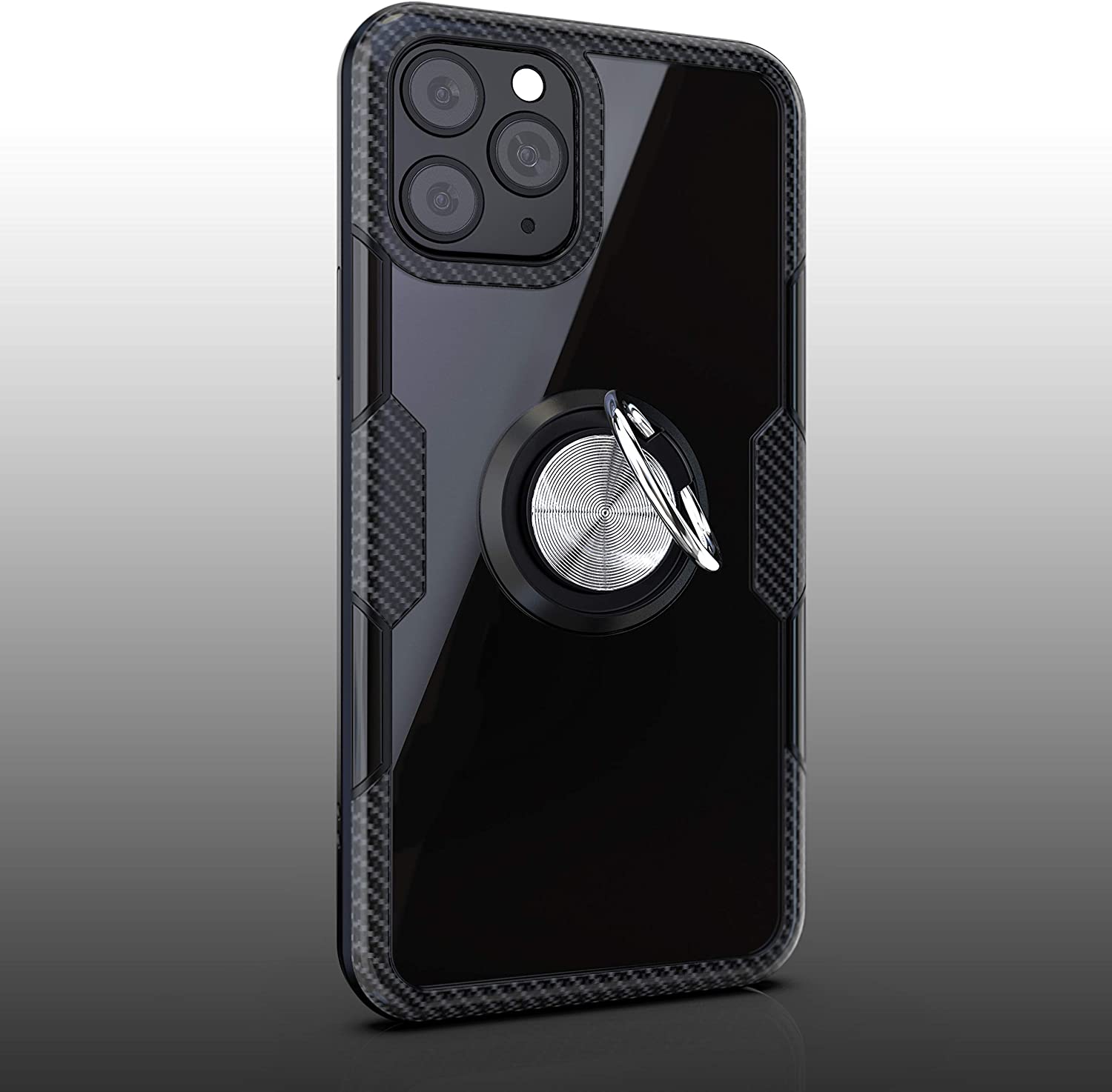 iPhone 11 Pro Max Case with Ring Holder Black