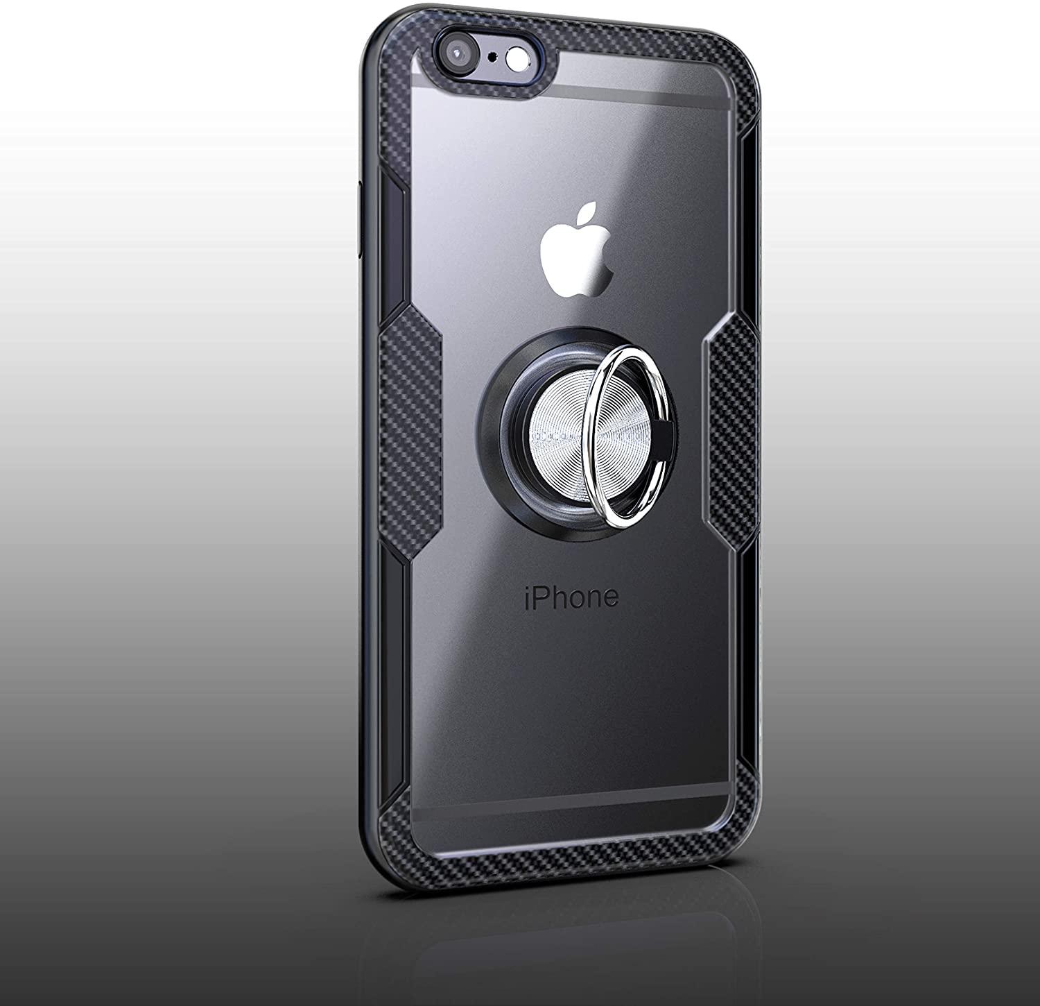 iPhone 6 / iPhone 6s Case with Ring Holder Black
