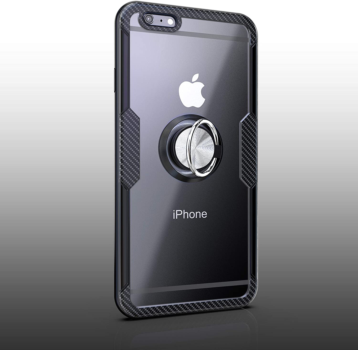 iPhone 6 Plus / iPhone 6s Plus Case with Ring Holder Black