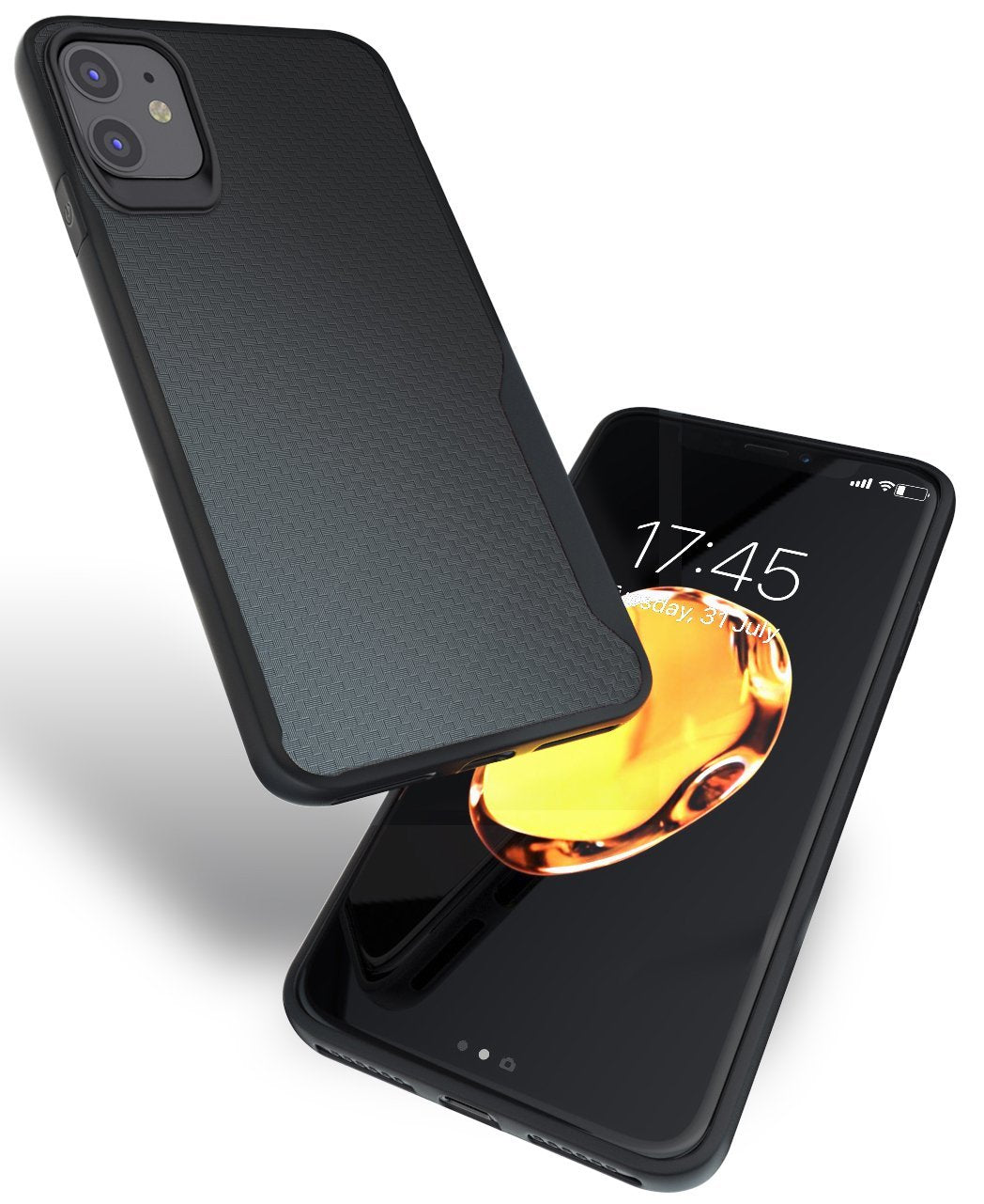 iPhone 11 Kitoo Carbon Fiber Pattern Case Black