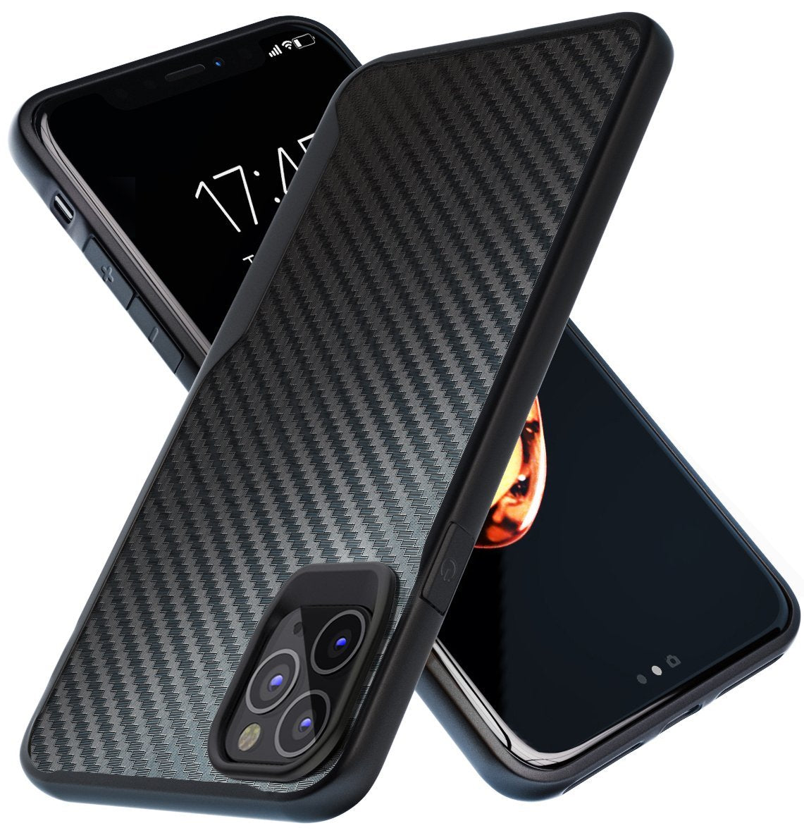 iPhone 11 Pro Kitoo Carbon Fiber Pattern Case Black