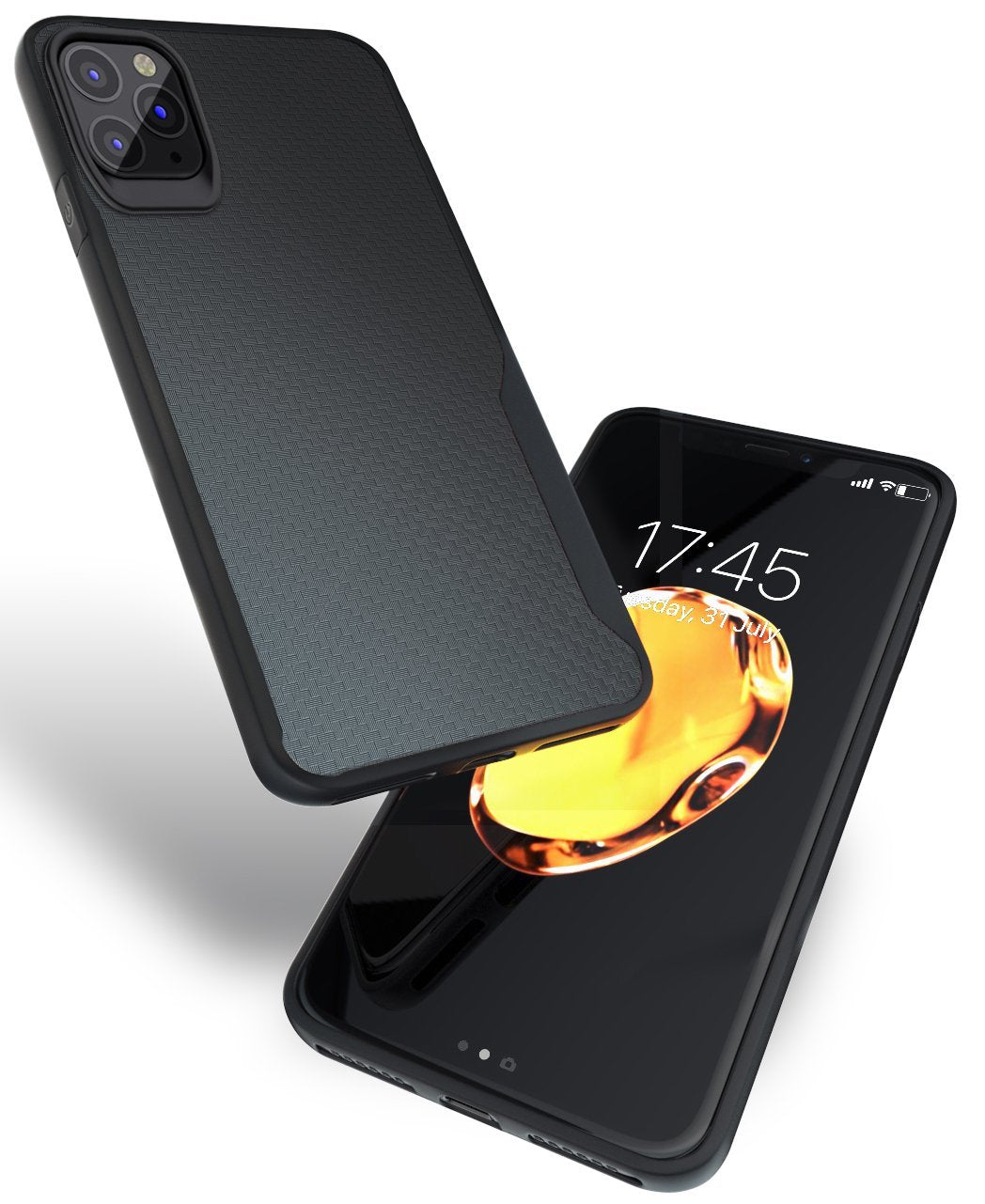 iPhone 11 Pro Kitoo Carbon Fiber Pattern Case Black