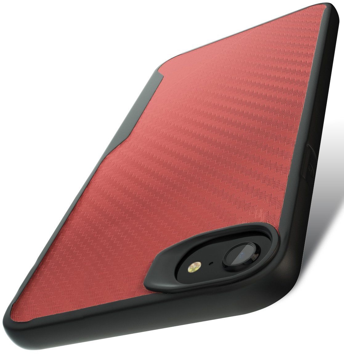 iPhone 7 / iPhone 8 Kitoo Carbon Fiber Pattern Case Red