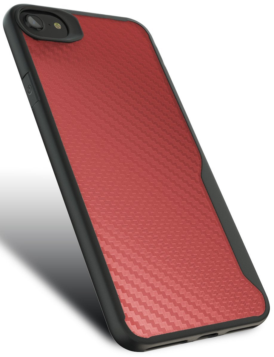 iPhone 7 / iPhone 8 Kitoo Carbon Fiber Pattern Case Red