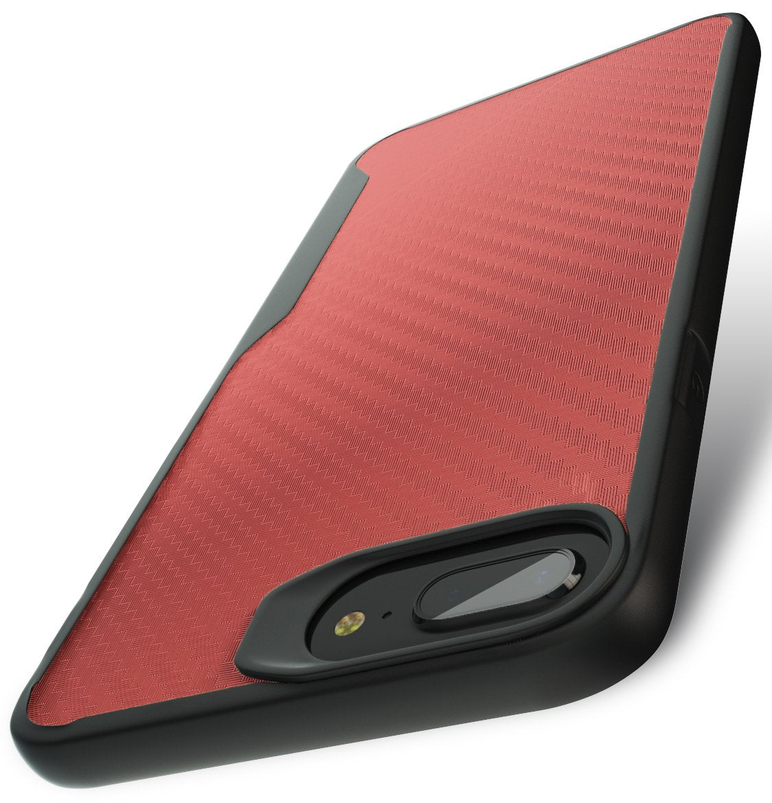 iPhone 7 Plus / iPhone 8 Plus Kitoo Carbon Fiber Pattern Case Red