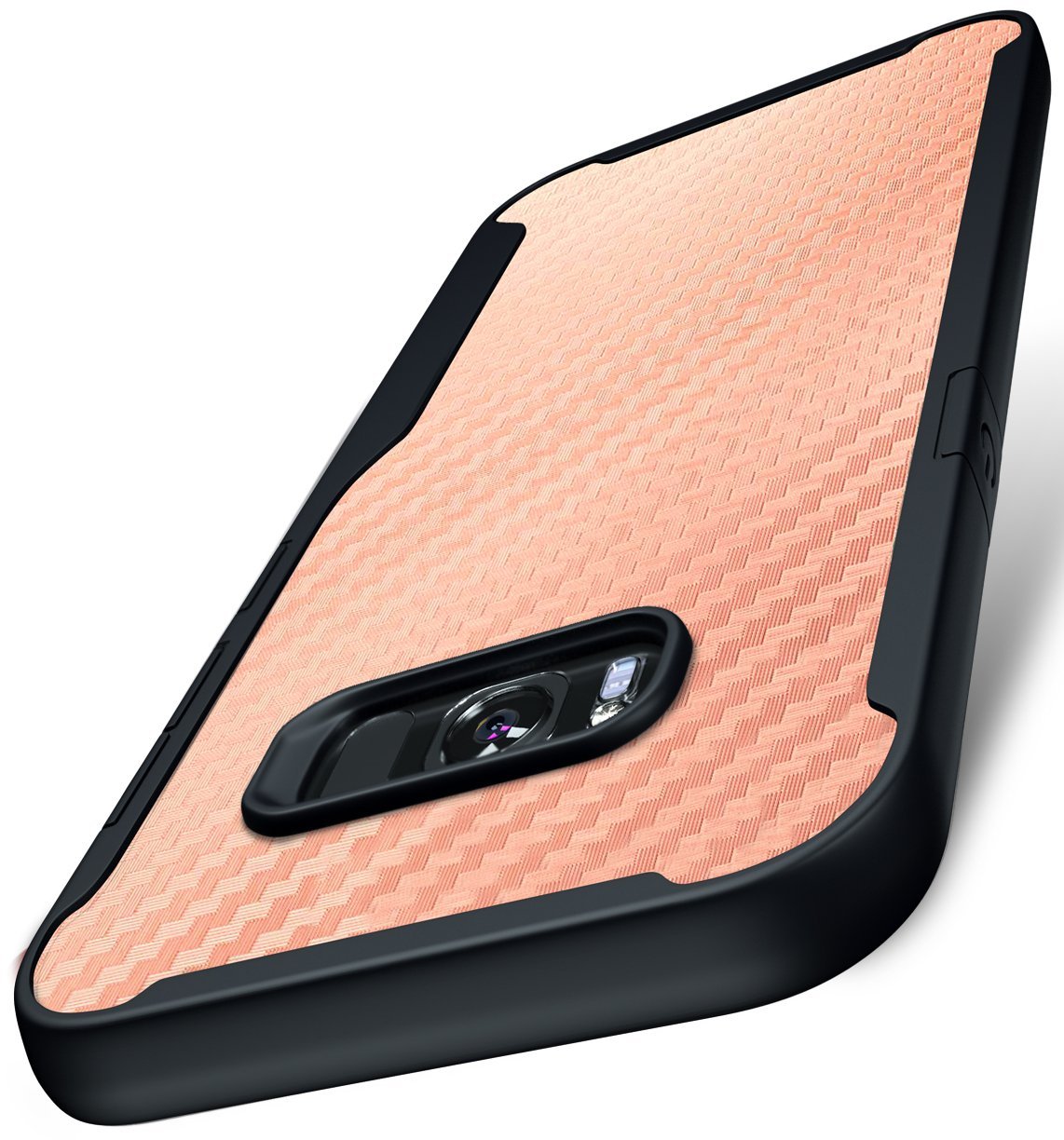 Samsung Galaxy S8 Kitoo Carbon Fiber Pattern Case Rose Gold