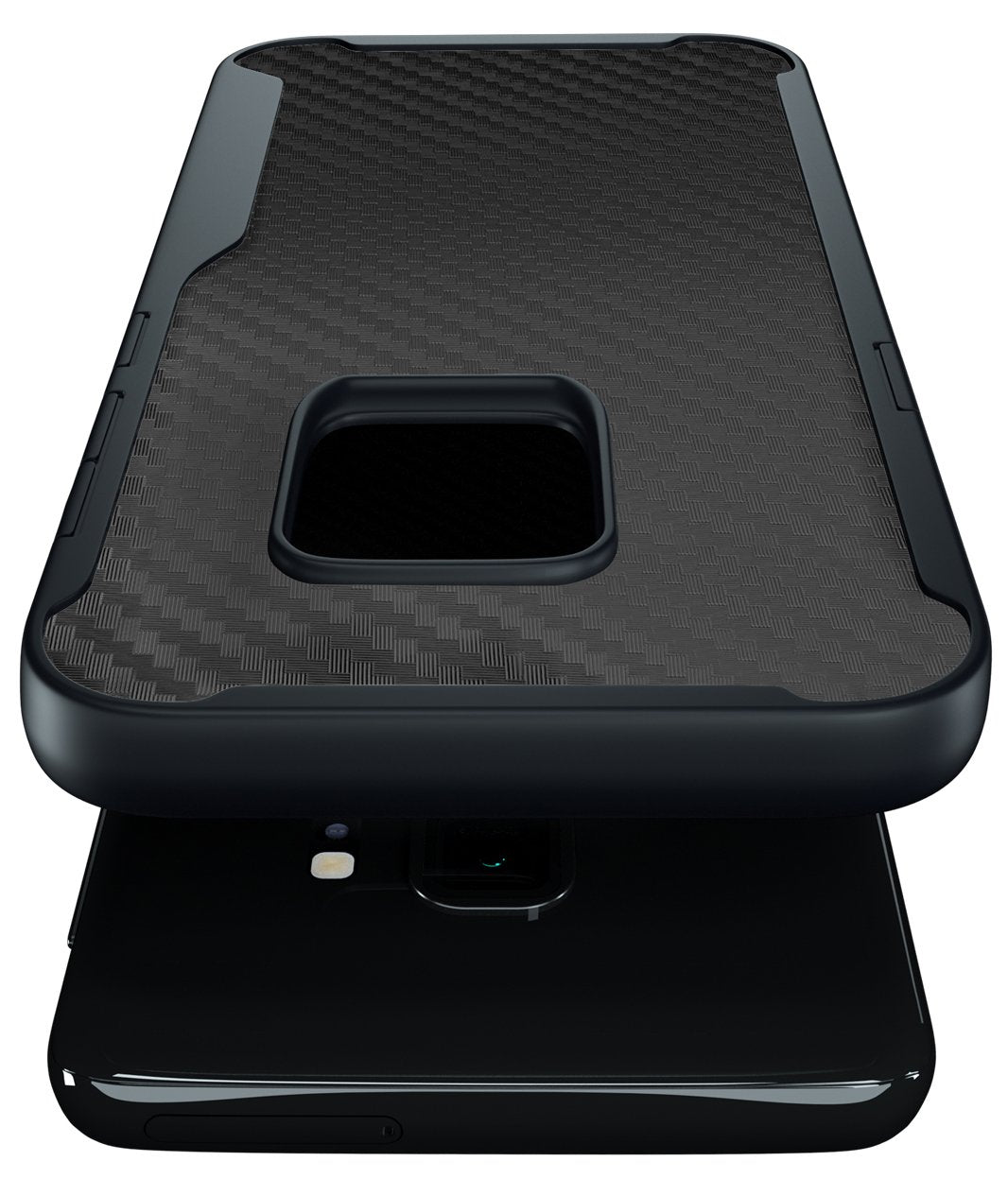 Samsung Galaxy S9 Kitoo Carbon Fiber Pattern Case Black