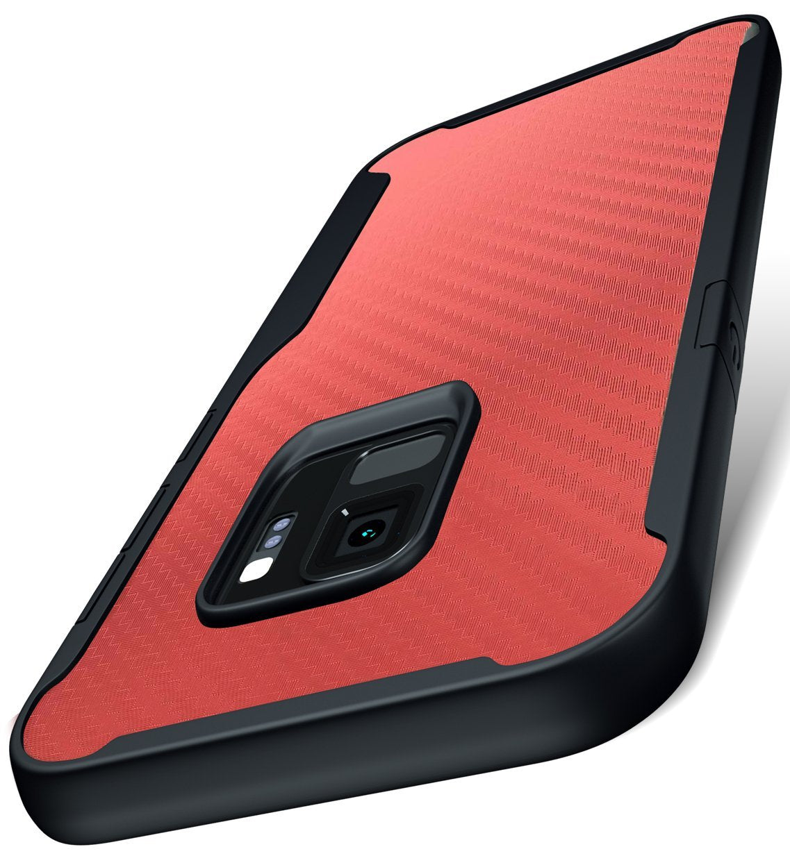 Samsung Galaxy S9 Kitoo Carbon Fiber Pattern Case Red