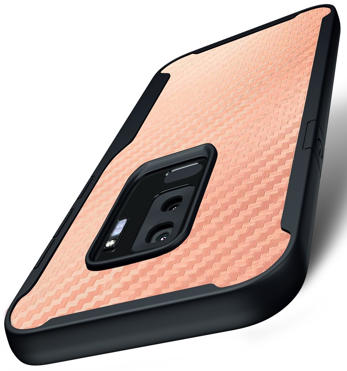 Samsung Galaxy S9+ Kitoo Carbon Fiber Pattern Case Rose Gold