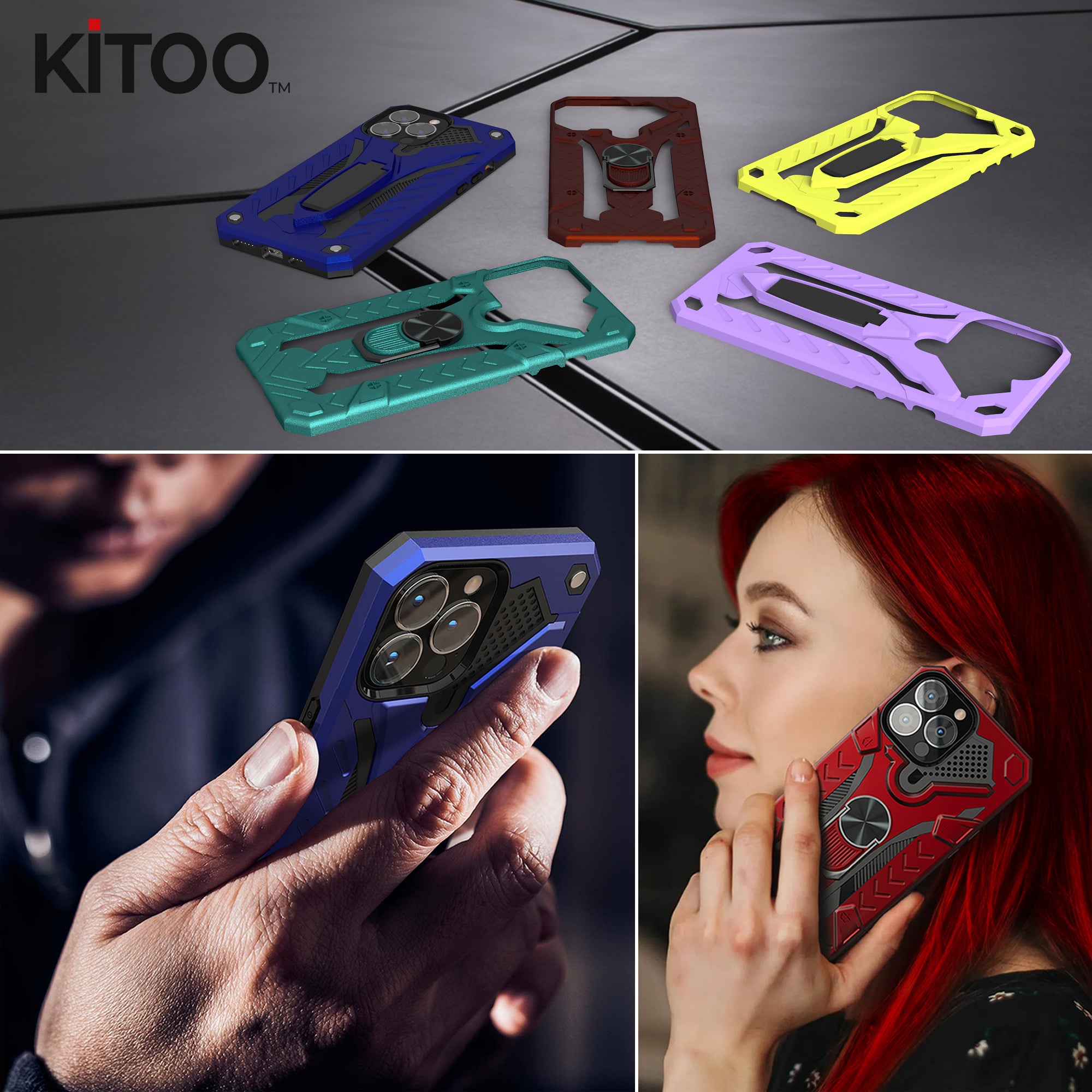 Kitoo Kickstand Panel Designed for iPhone 13 case (Spare Part only) - Black