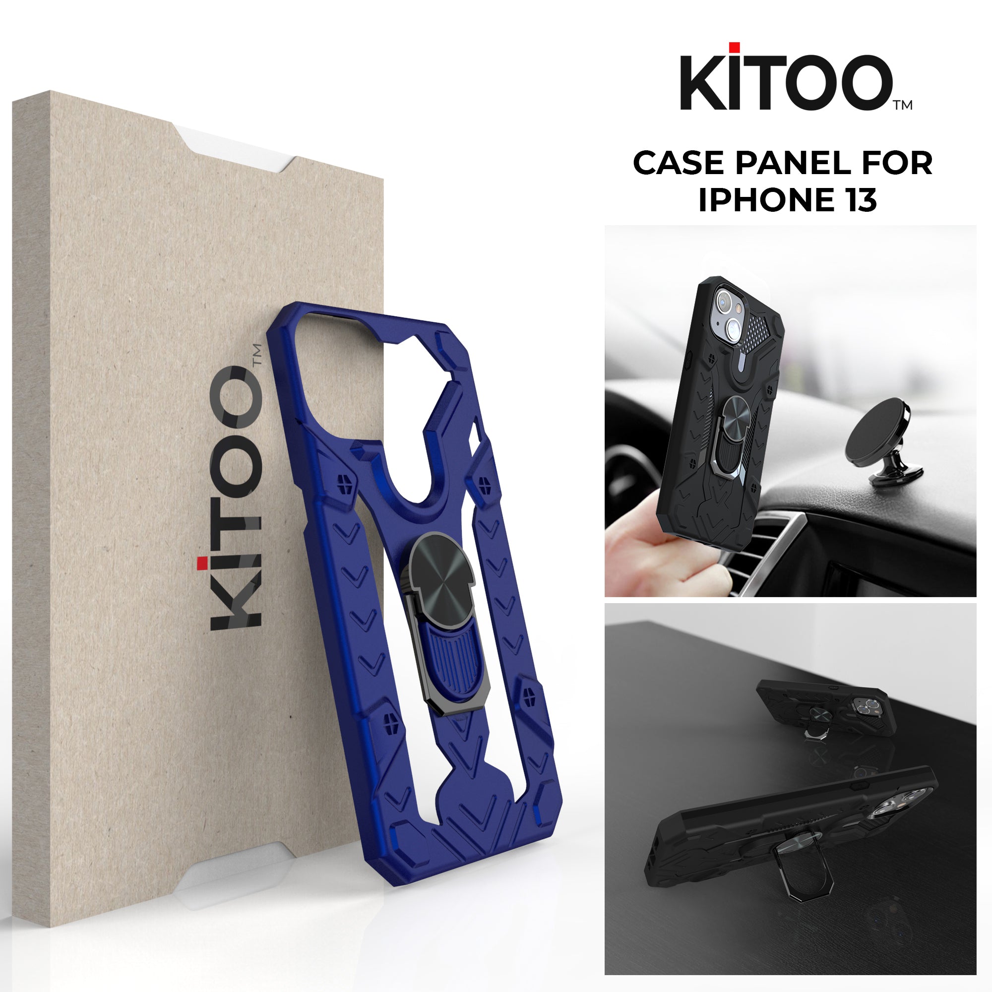 Kitoo Ring Panel Designed for iPhone 13 case (Spare Part only) - Blue