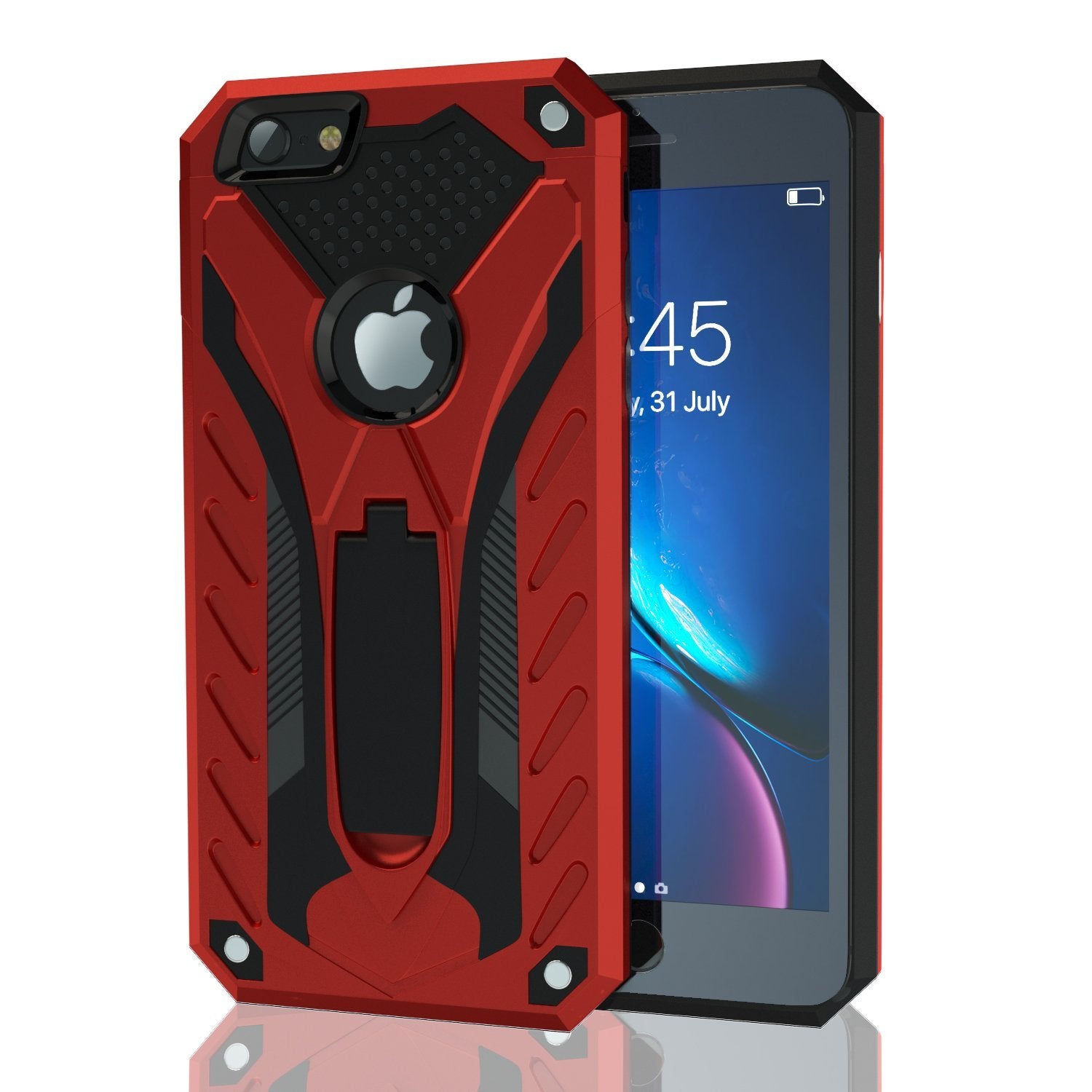 iPhone 6 Plus / iPhone 6s Plus Hard Case with Kickstand Red