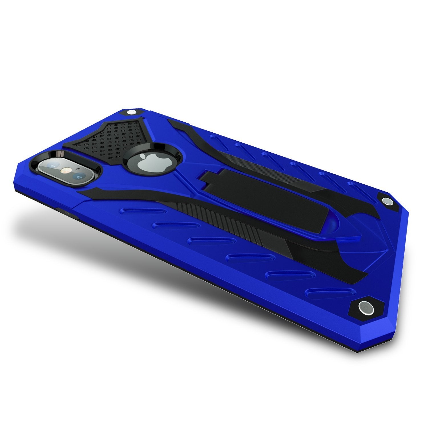 iPhone X / iPhone Xs Hard Case with Kickstand Blue