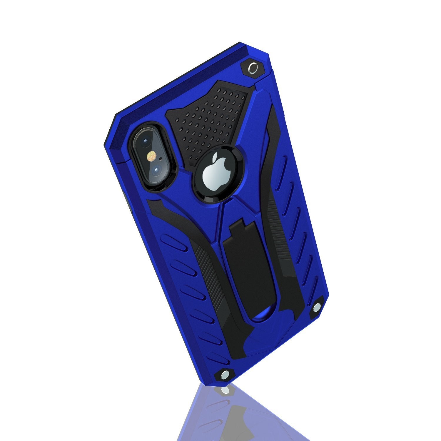 iPhone Xs Max Hard Case with Kickstand Blue