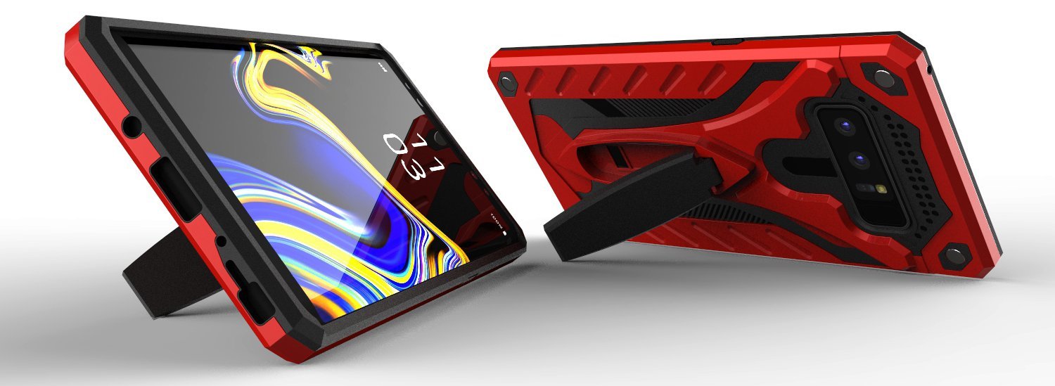 Samsung Galaxy Note 8 Hard Case with Kickstand Red