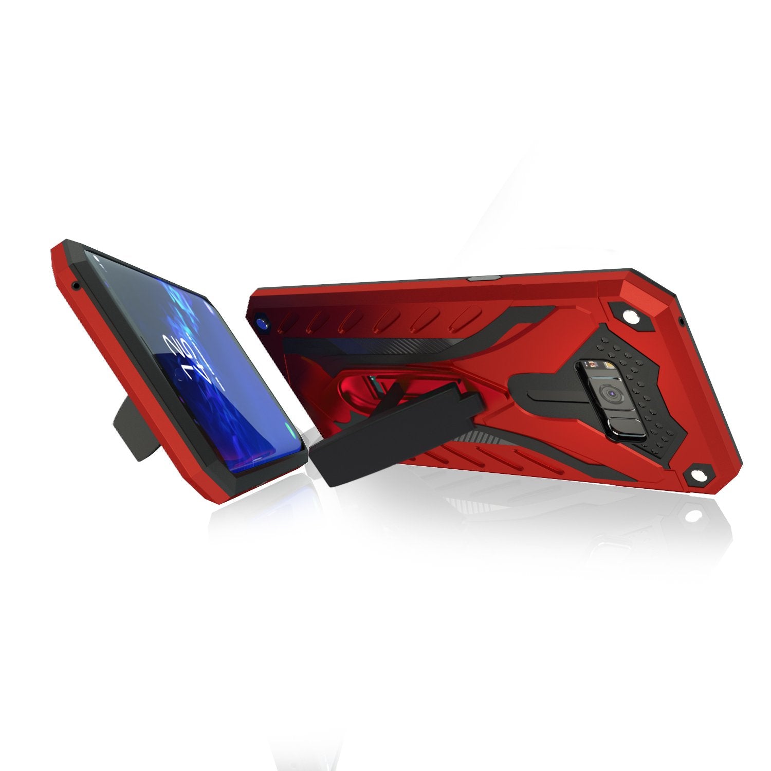 Samsung Galaxy S8 Hard Case with Kickstand Red