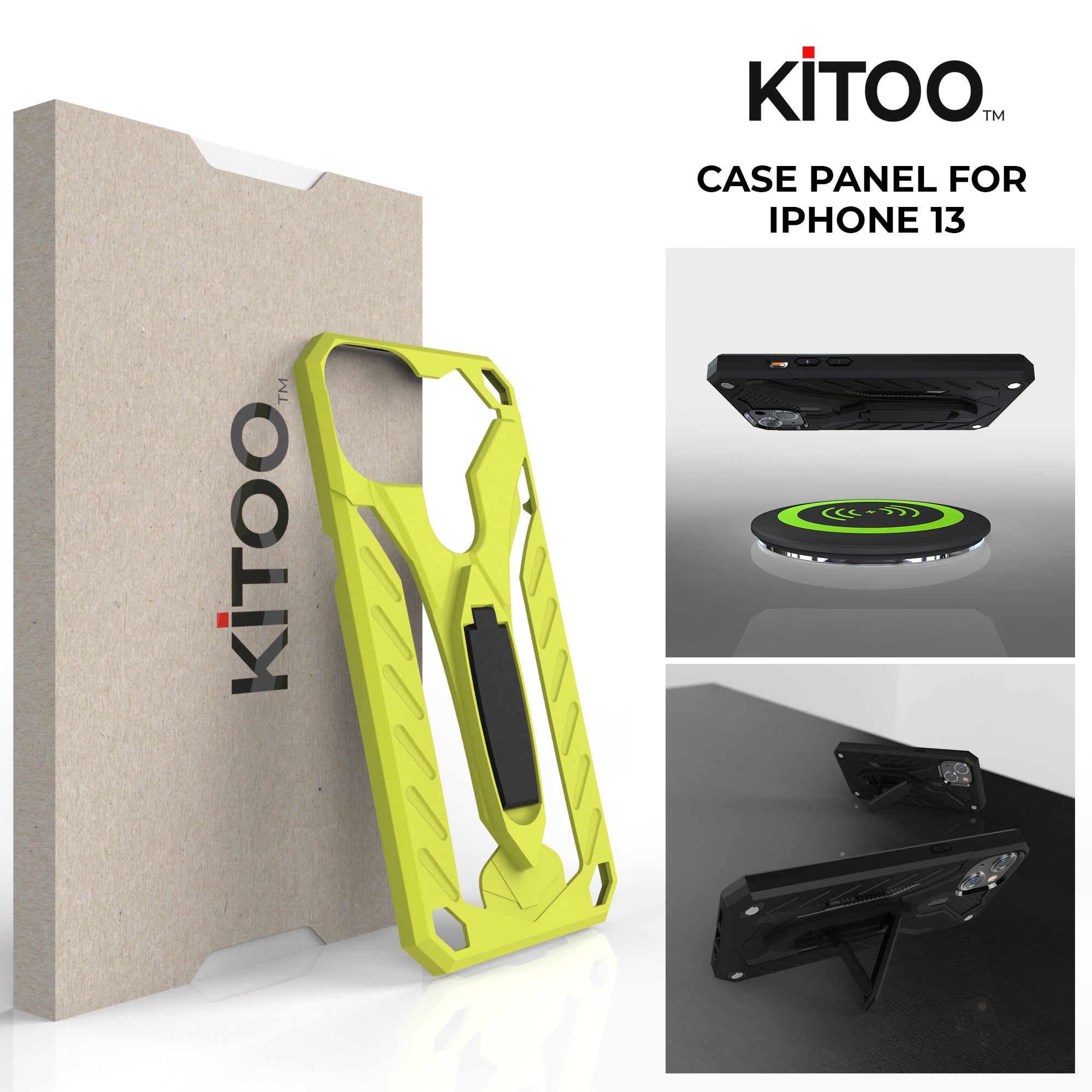 Kitoo Kickstand Panel Designed for iPhone 13 case (Spare Part only) - Yellow